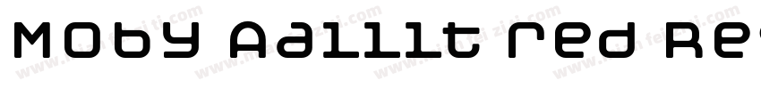 Moby Aalllt red Regular字体转换